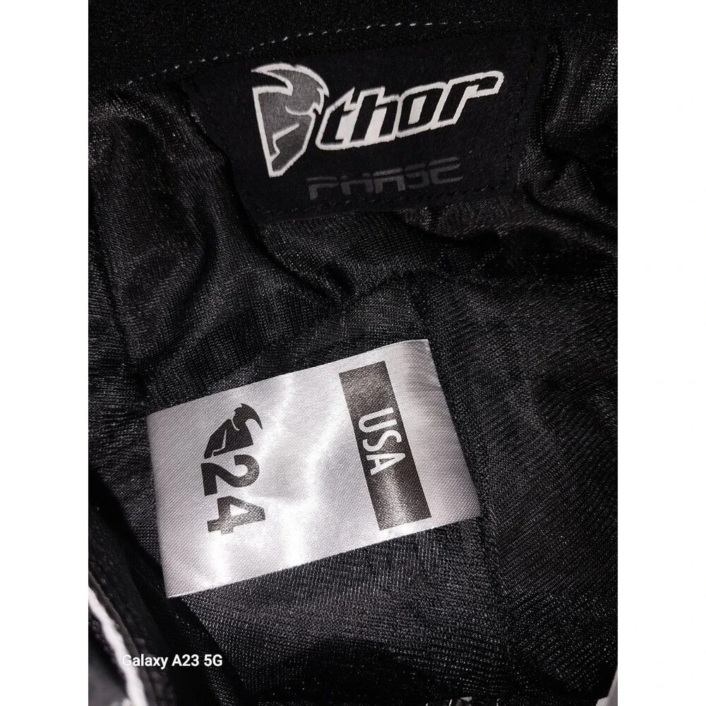 Thor Phase Monster Energy Vans Edition Men's Size 24 Leather Motocross Pants
